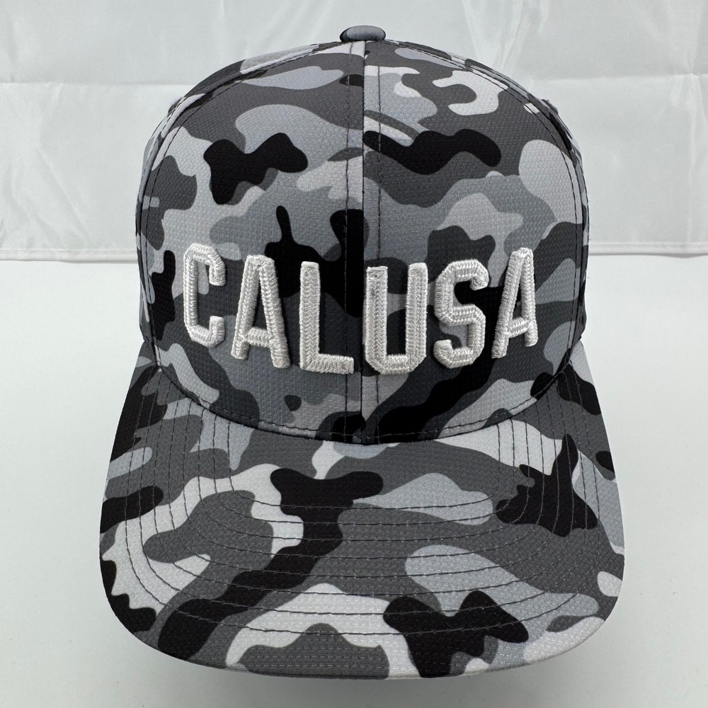 G/FORE Calusa Golf Hat Mens OSFA Grey Camo Snapback Adjustable‎ Cap